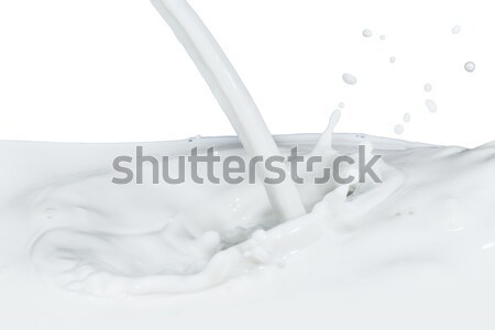 Melk splash geïsoleerd witte abstract Stockfoto © kubais