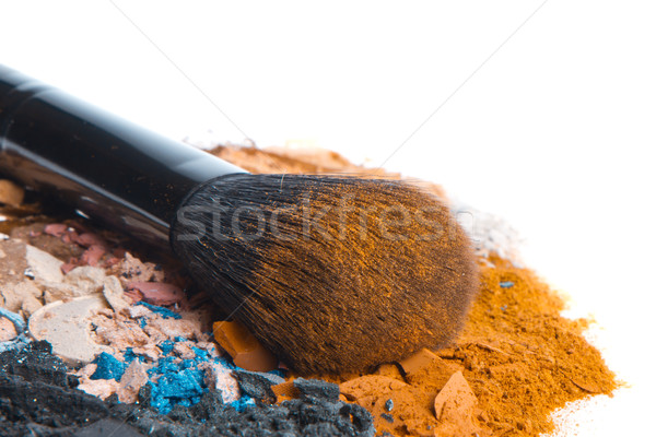 set of multicolor crushed eyeshadows Stock photo © kubais