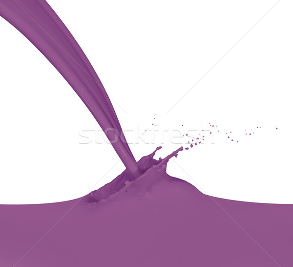 Foto stock: Pintar · violeta · isolado · branco · abstrato