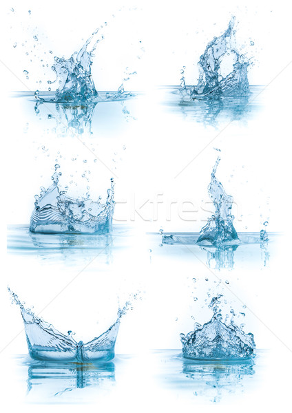 Colección aislado blanco lluvia azul Foto stock © kubais