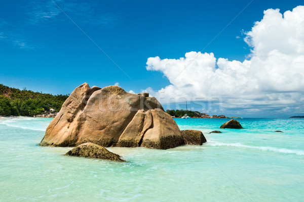 Anse Lazio beach, Praslin island, Seychelles Stock photo © kubais