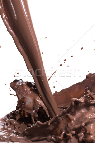 hot chocolate splash Stock photo © kubais