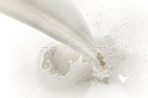 Zdjęcia stock: Mleka · splash · biały · żywności · pić