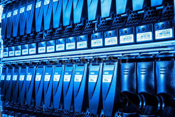 Data center Internetu technologii sieci niebieski Zdjęcia stock © kubais