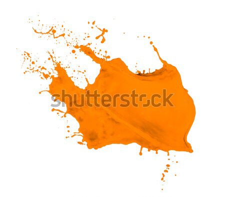 orange paint splash Stock photo © kubais