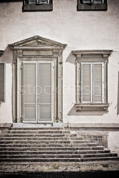 Toscano arquitetura histórica exemplo italiano cidade casa Foto stock © kubais
