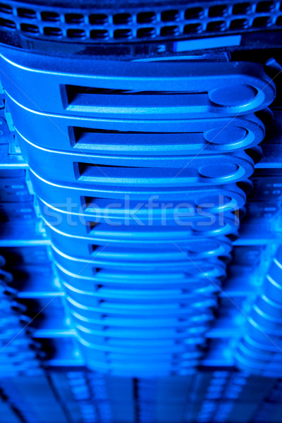 Stock fotó: Adatközpont · részlet · üzlet · internet · biztonság · kék