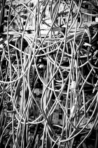 Netwerk centrum concept infrastructuur kabels Stockfoto © kubais