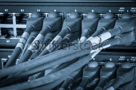 Netwerk kabels technologie kabel communicatie Stockfoto © kubais