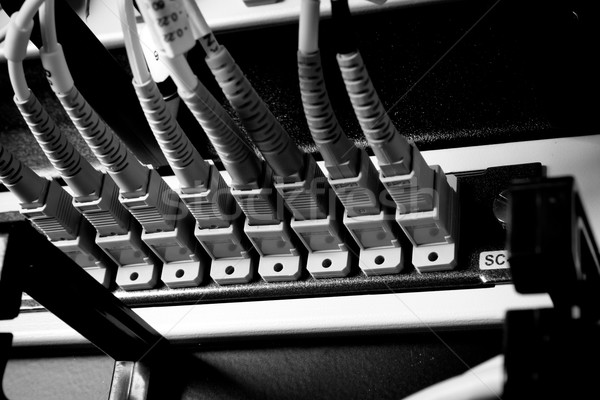 Faser Nabe Internet Infrastruktur Server Stock foto © kubais