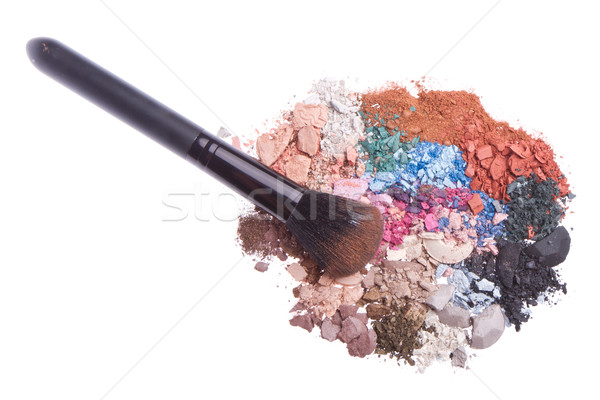 set of multicolor crushed eyeshadows Stock photo © kubais