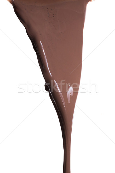 Melk chocolade gesmolten witte voedsel Stockfoto © kubais