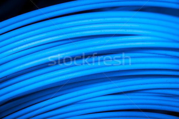 Fibra red servidor óptico cables centro de datos Foto stock © kubais
