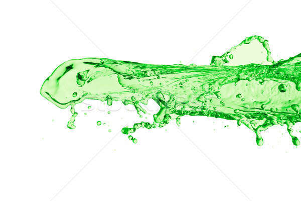 Foto d'archivio: Verde · liquido · splash · succo · bianco · frutta