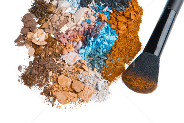 set of multicolor crushed eyeshadows Stock photo © kubais