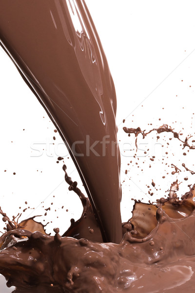 hot chocolate splash Stock photo © kubais