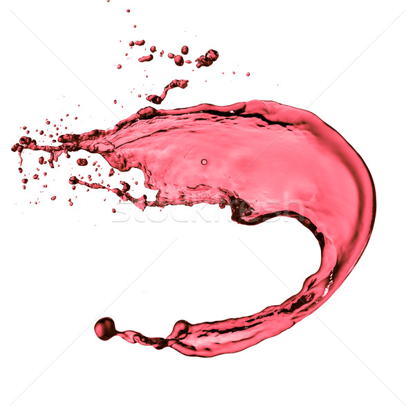 Vino rosso splash isolato bianco party vino Foto d'archivio © kubais