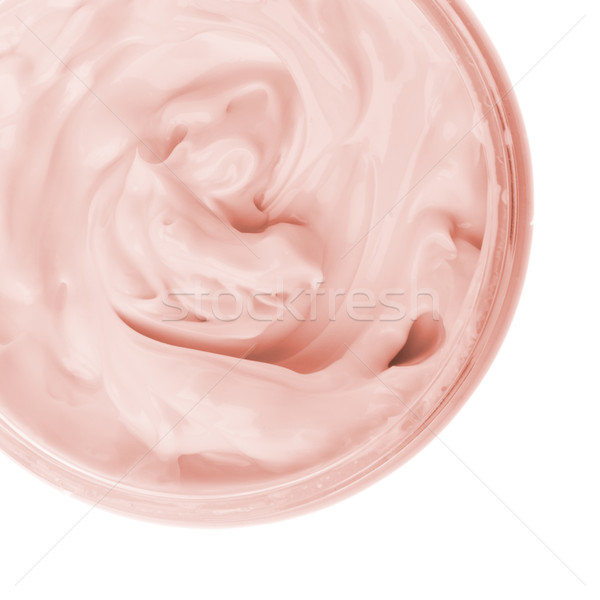 Cosmetic smântână recipient izolat alb faţă Imagine de stoc © kubais