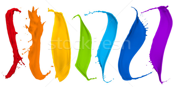 paint splash collection Stock photo © kubais