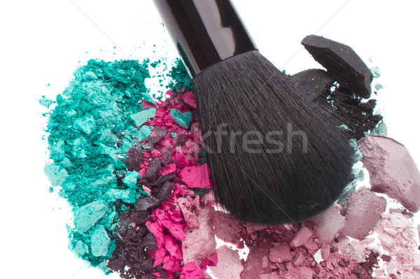 set of multicolor crushed eyeshadows Stock photo © kubais