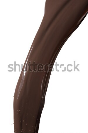 Fondu chocolat noir sombre chocolat isolé [[stock_photo]] © kubais