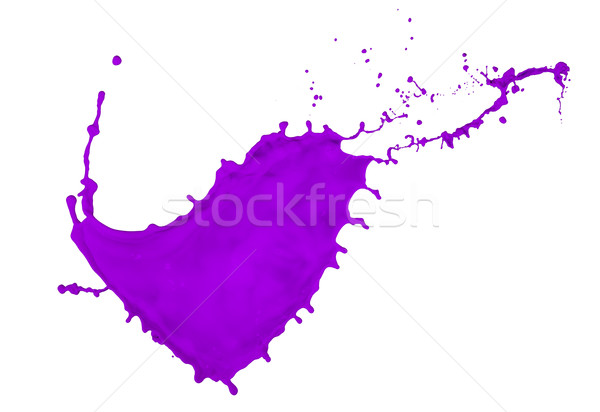 Lila malen splash violett isoliert weiß Stock foto © kubais