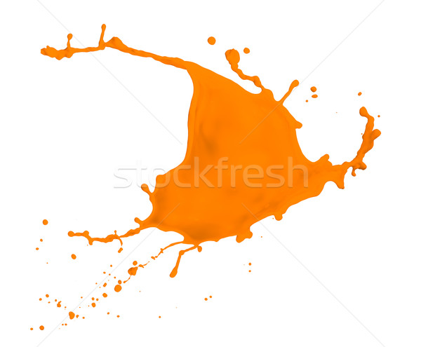 orange paint splash Stock photo © kubais
