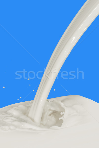 Latte splash isolato blu vernice Foto d'archivio © kubais