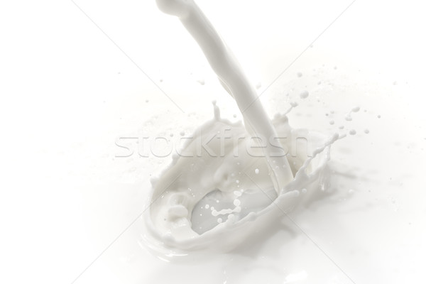 Milch splash weiß Essen trinken Stock foto © kubais