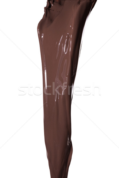 Fondu chocolat noir sombre chocolat isolé [[stock_photo]] © kubais