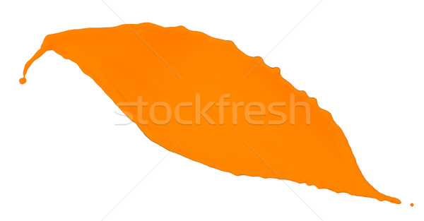 Stock photo: orange paint splash