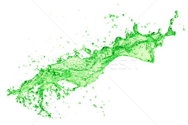 Grünen Flüssigkeit splash Saft weiß Obst Stock foto © kubais