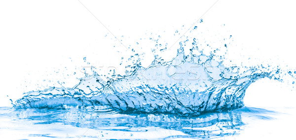 Stock photo: blue water splash
