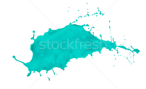 turquoise paint splash Stock photo © kubais