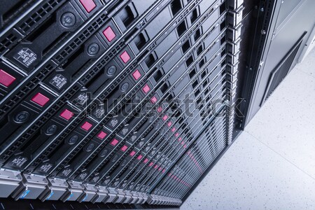 Data center sprzętu Internetu pokój streszczenie drzwi Zdjęcia stock © kubais