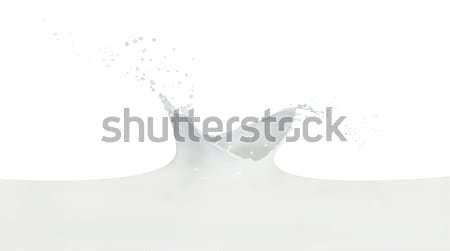 Melk splash geïsoleerd witte abstract Stockfoto © kubais