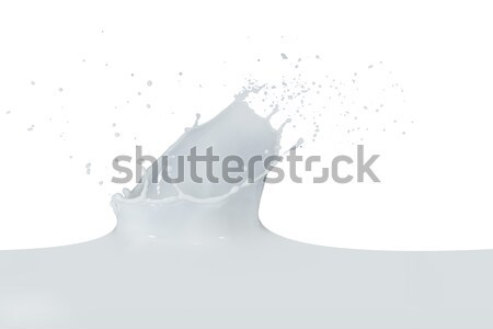 Melk splash geïsoleerd witte abstract Stockfoto © kubais