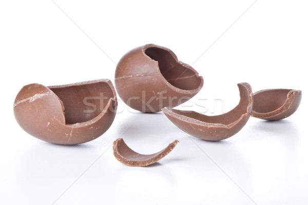 cracked chocolate egg  Stock photo © kubais