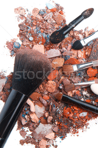 [[stock_photo]]: Isolé · blanche · texture · oeil · visage