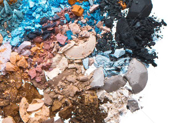 set of multicolor crushed eyeshadows Stock photo © kubais