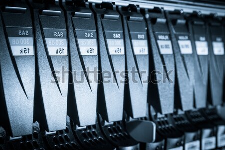 Adatközpont közelkép számítógép internet technológia szerver Stock fotó © kubais