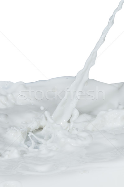 Latte splash isolato bianco abstract Foto d'archivio © kubais