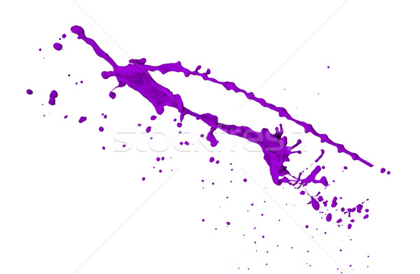 Stock photo: purple paint splash