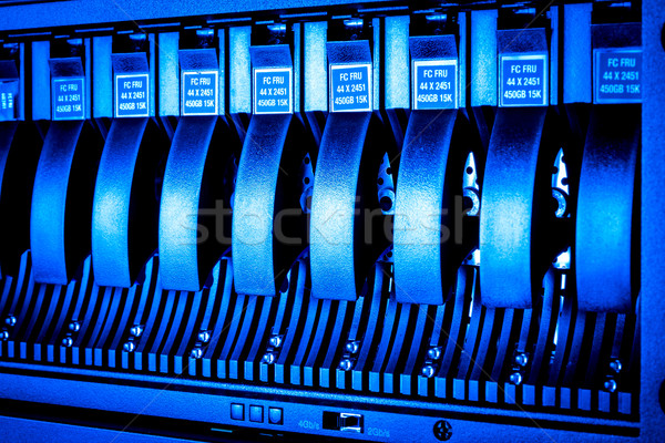 Zdjęcia stock: Data · center · szczegół · dysk · twardy · serwera · sieci