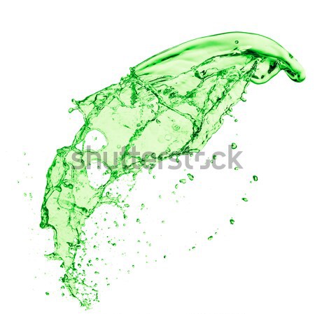 Foto stock: Verde · líquido · Splash · jugo · blanco · frutas