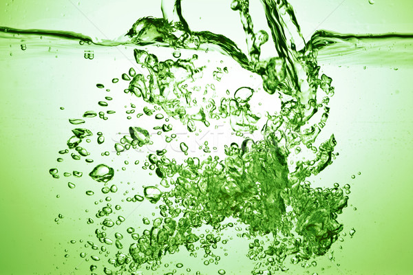 Zomer drinken groene soda bubbels water Stockfoto © kubais