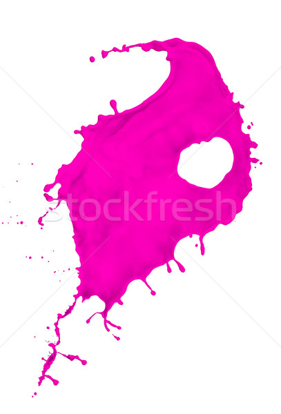 пурпурный краской всплеск изолированный белый цвета Сток-фото © kubais