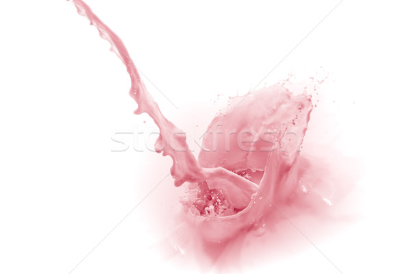 strawberry milk splash Stock photo © kubais