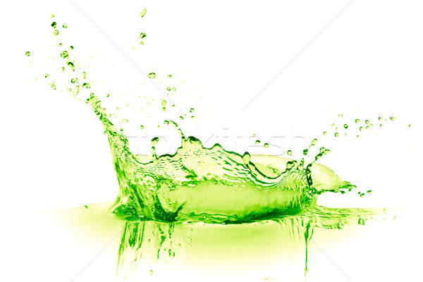 Kalk drinken splash witte vruchten achtergrond Stockfoto © kubais