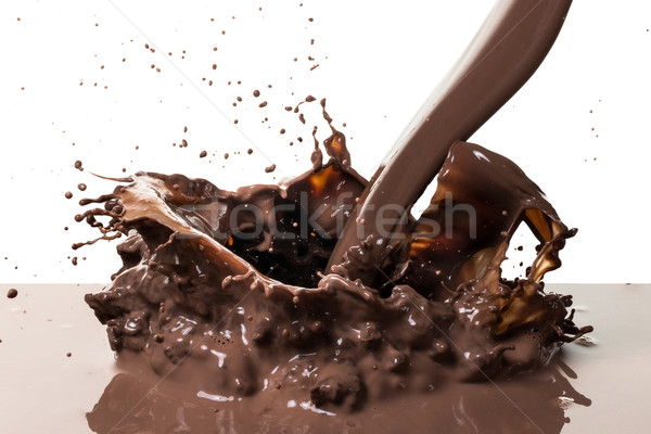 hot chocolate splash Stock photo © kubais